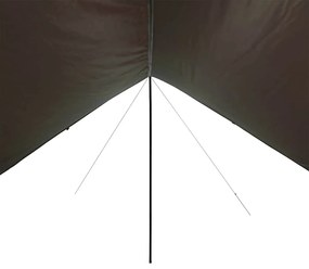 Lona de campismo 462x306x211 cm impermeável castanho
