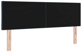 Cabeceira com Design de Blocos de Diamante Azul 140 cm em Tecido
