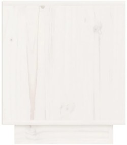 Mesas de cabeceira 2 pcs 40x34x40 cm pinho maciço branco