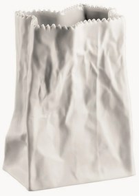 Jarra em porcelana Paper Bag, Alt 15 cm