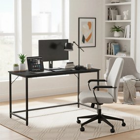 Secretária escritório 60 x 135 x 76 cm preto