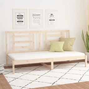 Sofá-cama 90x200 cm madeira de pinho maciça