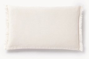 Capa de almofada em linho com franjas Luana