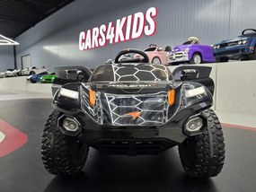 Carro Infantil eletrico McLaren Rally 12V assento de couro, pneus de borracha EVA Preto e Laranja