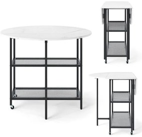 Conjunto de mesa de jantar de 3 peças com assentos estofados - Preto