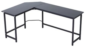 Vinsetto Secretária de Canto Mesa de Computador em Forma de L com Estr