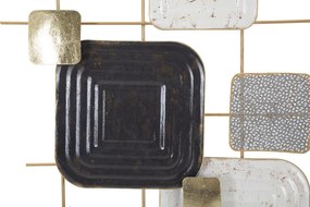 PAINEL DE FERRO DE PAREDE CUBOS CM 80X5X80 MULTICOLOR