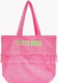 Saco shopper em felpo Fringes And Quote