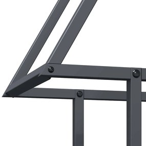 Suporte para lenha 50x25x60 cm aço laminado a frio antracite
