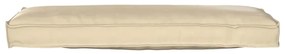 Almofada de Palete para Banco Bege - 120x40x8 cm - Tecido Oxford