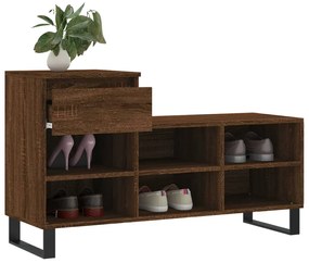 Sapateira 102x36x60 cm derivados de madeira carvalho castanho