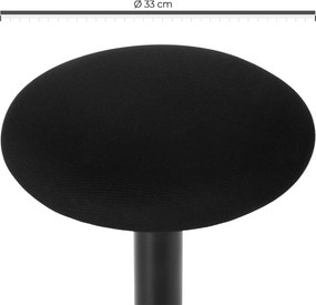 Banco de trabalho de escritório 50-65 cm preto
