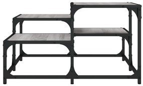 Mesa de centro 68x68x40 cm derivados de madeira cinzento sonoma