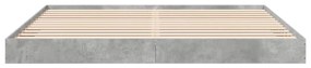 Estrutura de cama 180x200 cm derivados de madeira cinza cimento