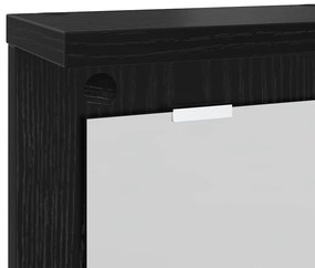 Cabideiro de Parede Carvalho preto 85 x 10 x 45 cm