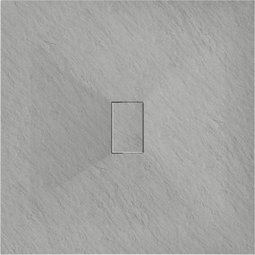 Mexen Hugo base de duche quadrada SMC 100 x 100 cm, cinza - 42611010