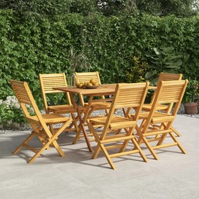 Cadeiras de jardim dobráveis 6 pcs 47x62x90 cm teca maciça