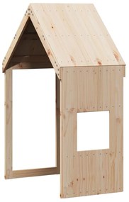 Cama alta com telhado 75x190 cm pinho maciço