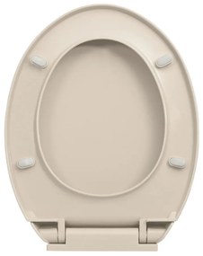 Tampo de sanita oval com fecho suave damasco