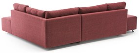 Sofá-cama de Canto Manama – Vermelho Claret – 280 x 85 x 206 cm