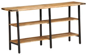 Mesa consola 140x35x70 cm madeira de mangueira maciça