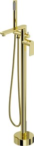 Mexen Leda torneira de banheira independente, dourada - 75633-50
