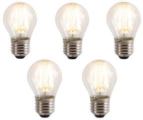 Conjunto de 5 Lâmpadas LED E27 P45 5W 700 lm 2700K Reguláveis em 3 Passos