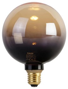 Lâmpada LED E27 regulável G125 preto dourado 3,5W 80lm 1800K
