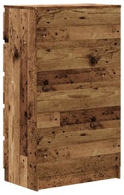 Cómoda com 5 Gavetas - 60x36x103 cm - derivados madeira - madeira velh