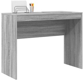 Secretária de Computador Cinza sonoma MDF 100 x 40 x 76 cm