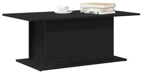 Mesa de Centro vidaXL Preto Carvalho 102x55,5x40 cm em Madeira de Enge