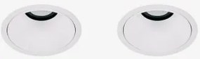 Pack De 2 Downlights Led Embutidos Com Molduras Redondas Ø8 Cm Para Exterior Em Alumínio Orelva Branco & 8 W & 38º & Branco Frio 4000k - Sklum
