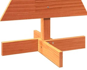 Árvore de Natal decorativa 80 cm pinho maciço castanho-mel