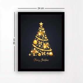 Quadro Decorativo em MDF com Moldura SC127345 – Multicolor – 24 x 29 c