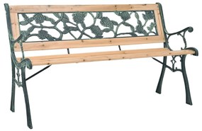 vidaXL Banco de jardim 122 cm madeira