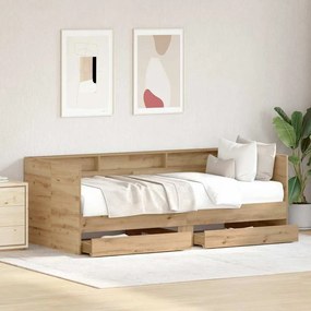 Daybed com Gavetas Carvalho Artesanal Madeira Engenheirada