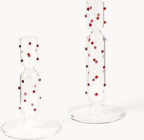 Castiçais de Natal Perli, conjunto de 2