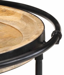 Mesa de apoio Ø55x60 cm madeira de mangueira maciça