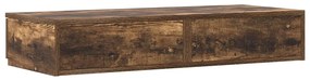 Gavetas de Cama vidaXL Carvalho Fumado 100x36,5x16,5 cm Madeira de Eng