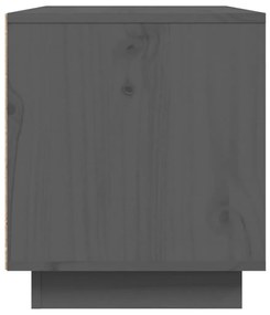Móvel de TV 80x35x40,5 cm madeira de pinho maciça cinzento