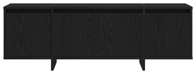 Móvel para TV vidaXL Preto Carvalho 120x30x40,5 cm Madeira engenheirad