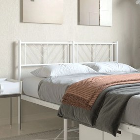 Cabeceira de cama 140 cm metal branco