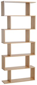 HOMCOM Estante para Livros Moderna Estante com 6 Prateleiras para Sala de Jantar Sala de Estar Estúdio 80x23x192 cm Madeira | Aosom Portugal