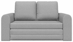 Sofá-Cama de Chão 2-em-1 Cinzento Nublado 148x71x83 cm Tecido