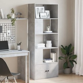 vidaXL Estante 70x36x189 cm derivados de madeira cinzento cimento