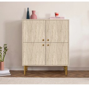 Armário Multiusos Multilux – Traverten – 95x111x36 cm