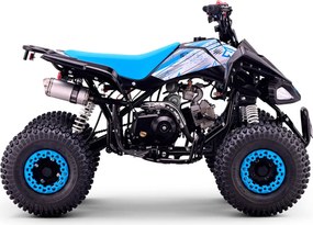 Mini moto 4 gasolina para crianças de 110cc Automática Roan Pantera R7 C/ Marcha atras e Limitador Azul