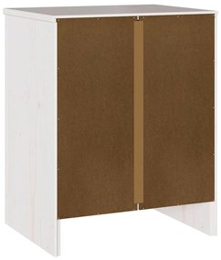 Criado-mudo vidaXL "DRAMMEN" Branco 45x35x56 cm Madeira Sólida de Pinh
