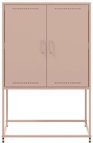 Aparador alto 68,5x38,5x107 cm aço rosa