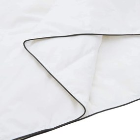 Edredom de Inverno Branco 140 x 220 cm Poliéster pêssego 105gsm